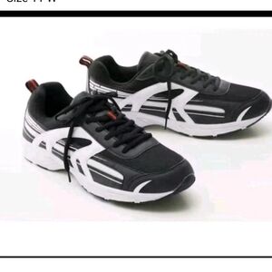 Men's Athletic Sneaker Black by Freedom Fit Zone Size 11 W